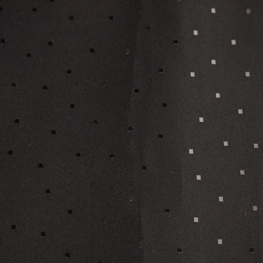 St. John Black Silk Metallic Pattern Jacket