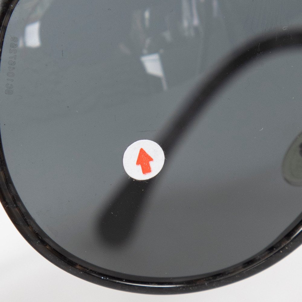 Chanel Black Embellished Arm Round Sunglasses