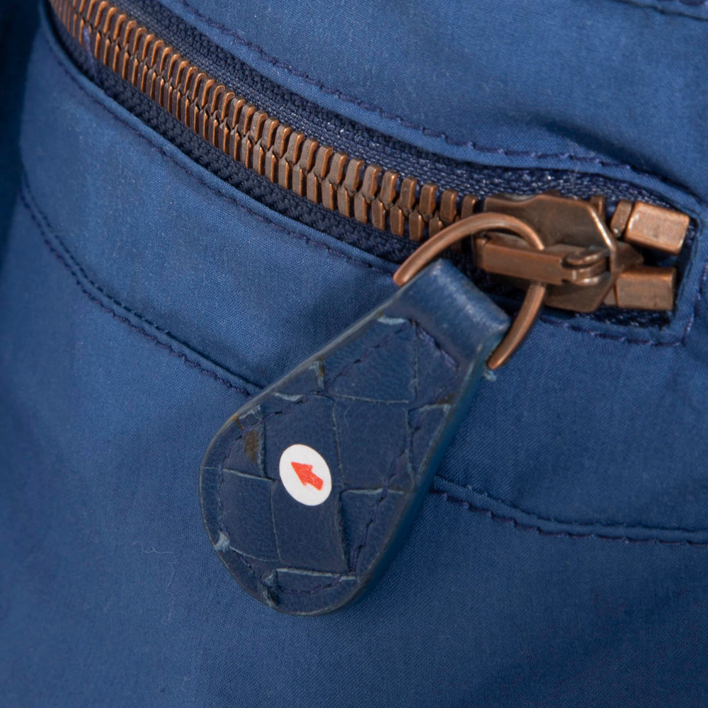 Bottega Veneta Blue Intrecciato Zip Jacket