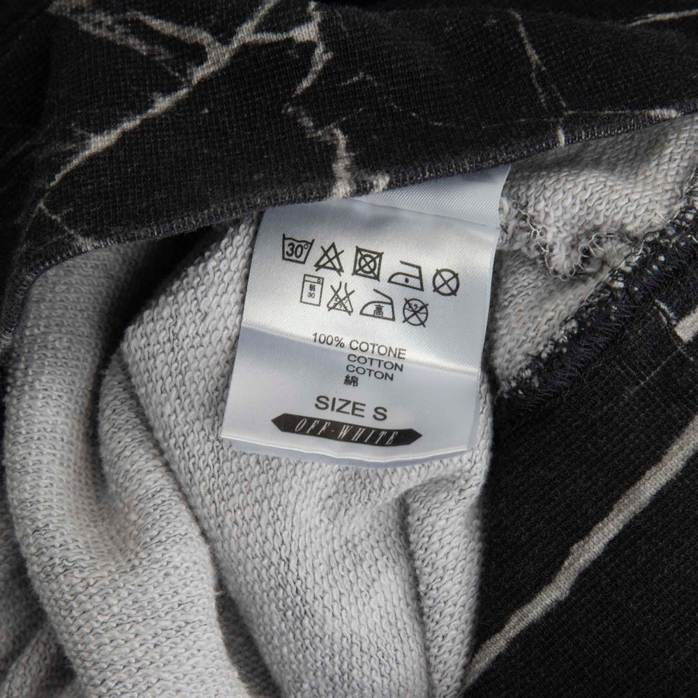 Off-White Caravaggio Marble Print Logo Hoodie