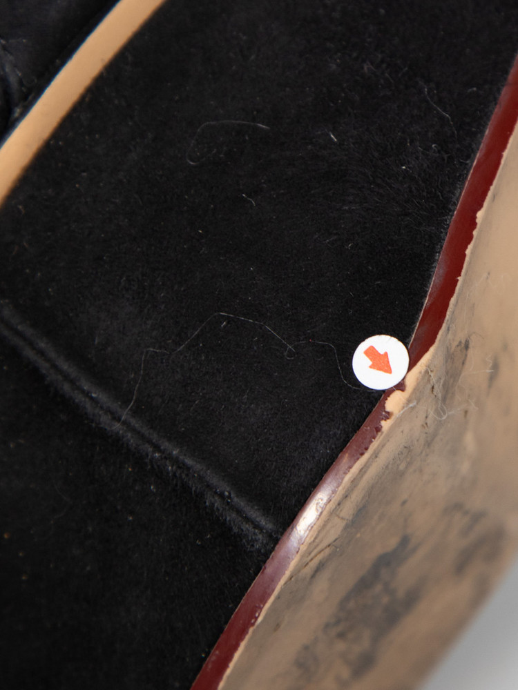 Charlotte Olympia Black Platform Suede Strappy Sandals