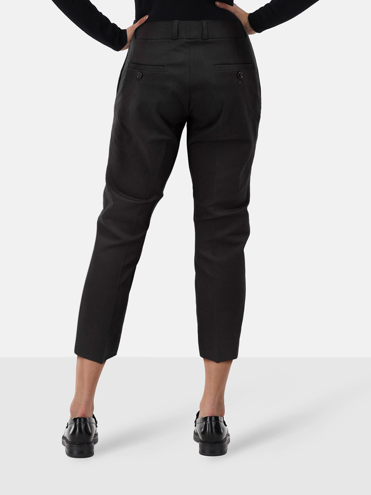 Joseph Black Tapered Mid Rise Trousers