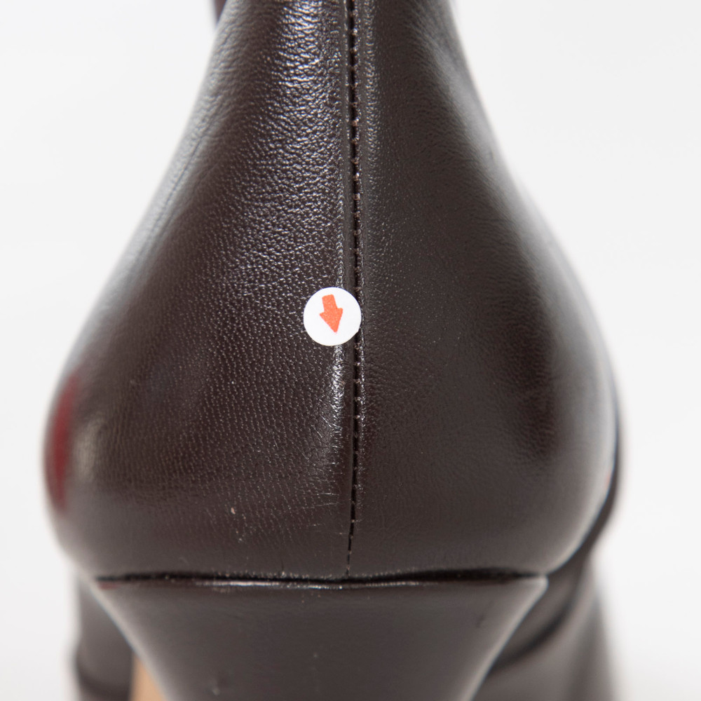 Céline Brown Leather Pointed Toe Heeled Boots