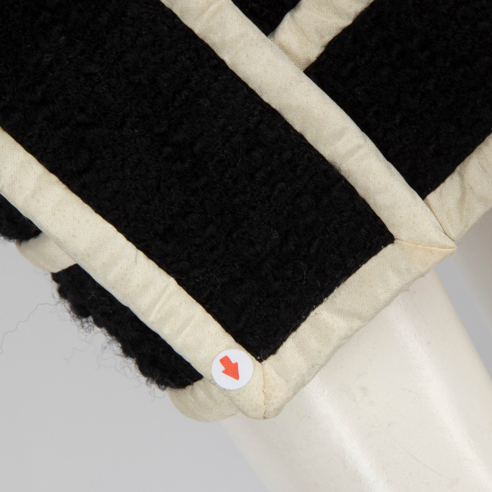 Moschino Black Wool Bow Embellished Detail Jacket