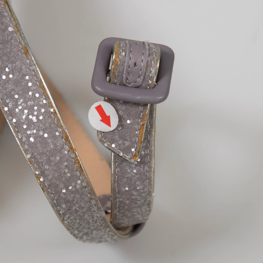 Giuseppe Zanotti Pink & Blue Glitter Platform Heels