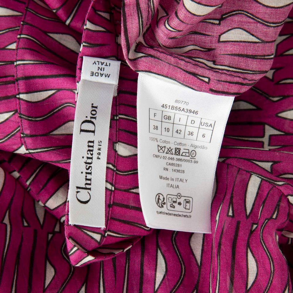 Dior Purple Monogram Blouse