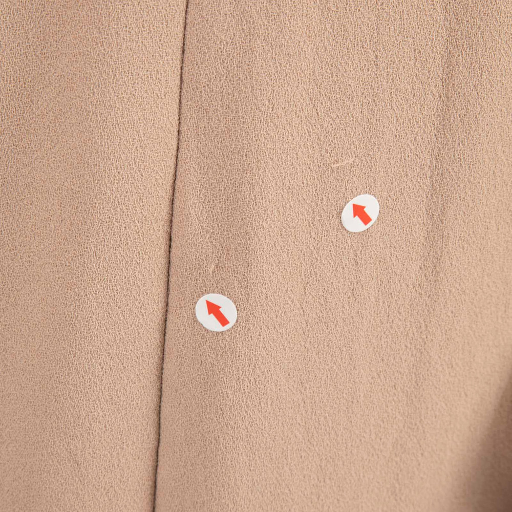 Iro Beige Long Sleeve Pleated Dress