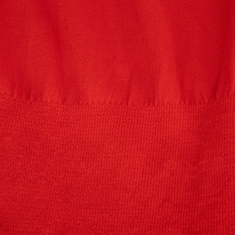 A.L.C. Red Off Shoulder Strappy Midi Dress