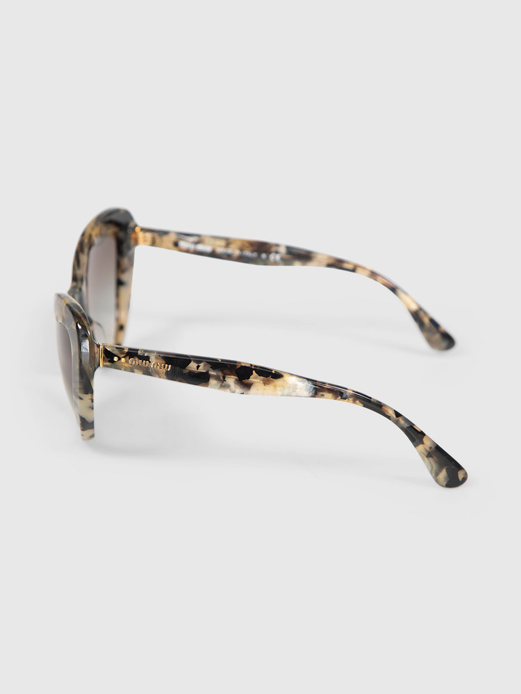 Miu Miu Tortoiseshell Cat Eye Gradient Sunglasses