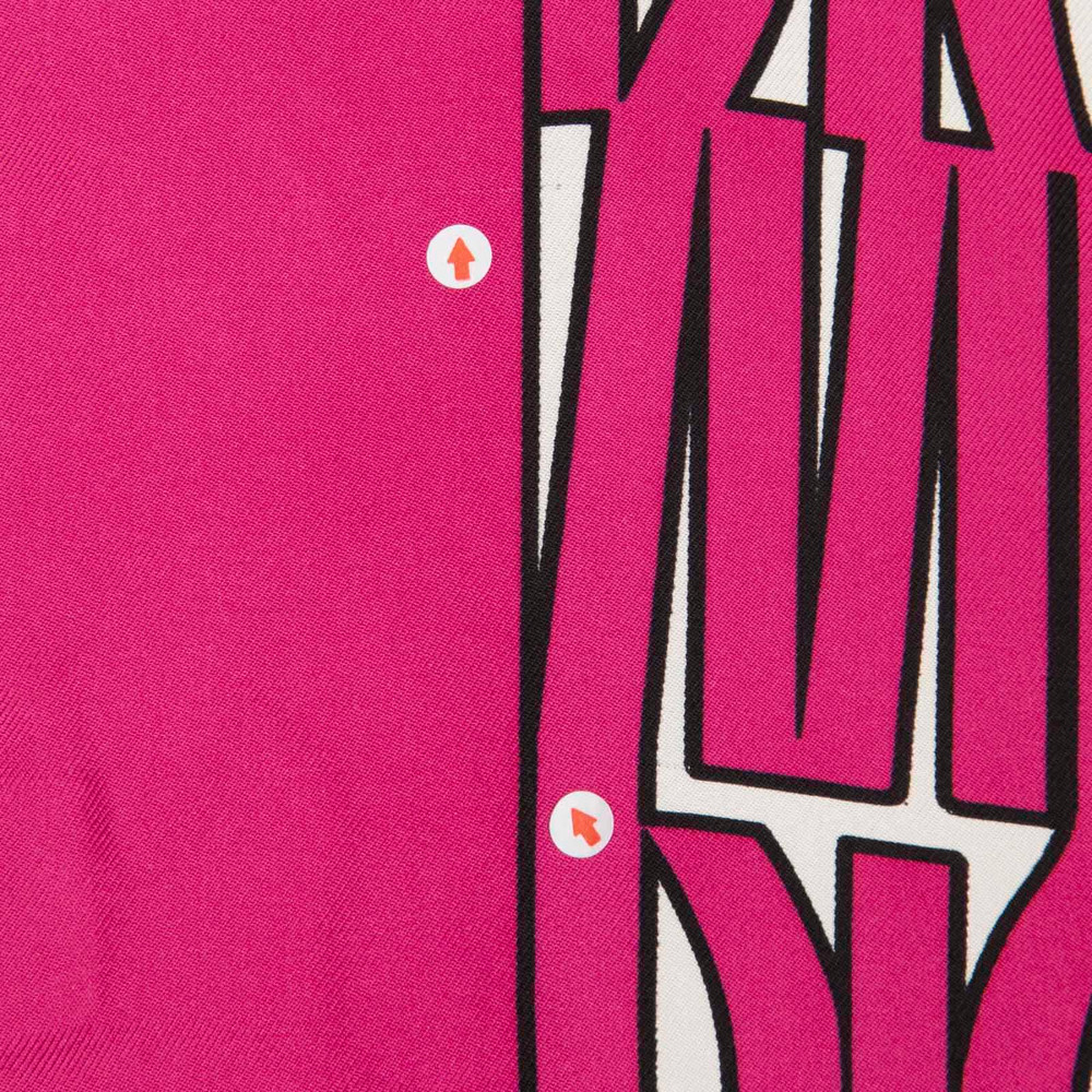 Dior Pink Monogram Square Scarf