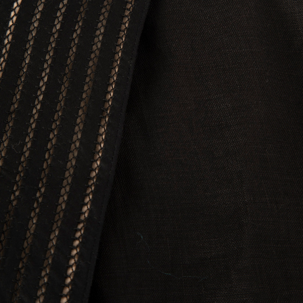 Zimmermann Black Linen Top & Trousers Set