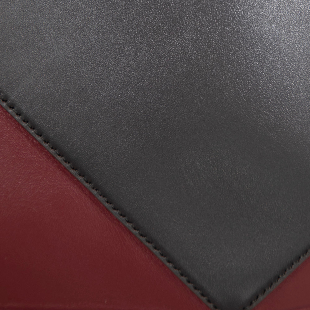 Loewe Burgundy Leather Puzzle Tote Bag