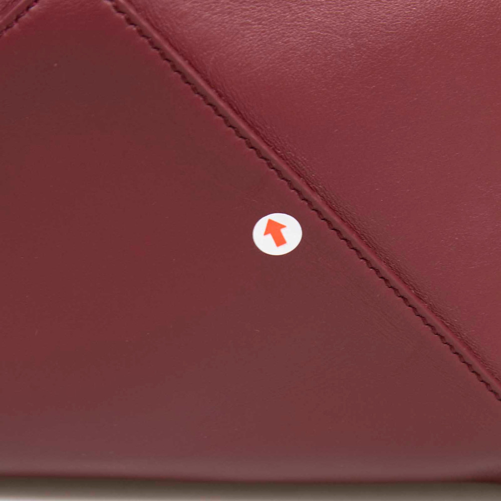 Loewe Burgundy Leather Puzzle Tote Bag