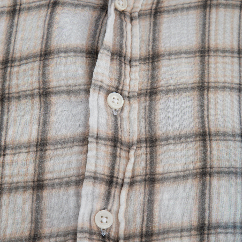 R13 SS23 Checkered Oversized Boxy Shirtdress