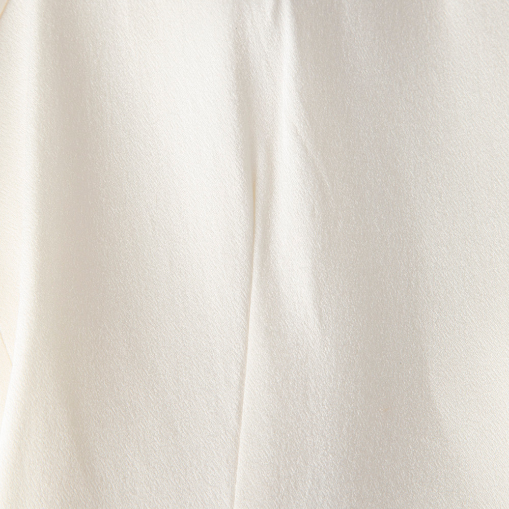 Alexis White Satin Single Breasted Blazer