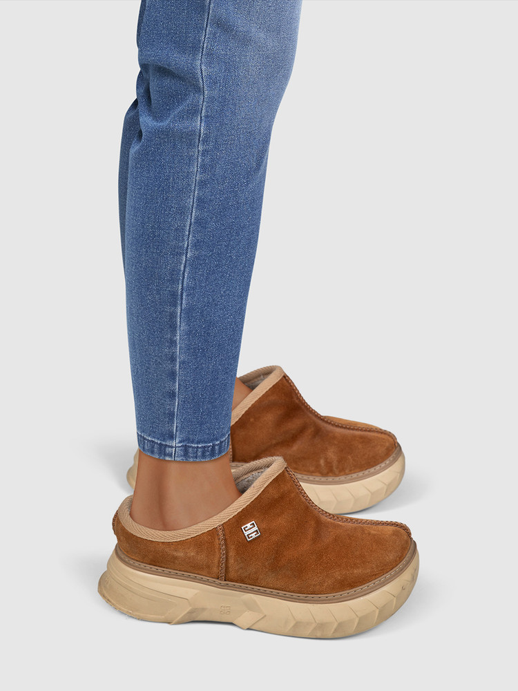 Givenchy Brown Suede Marshmallow Mules