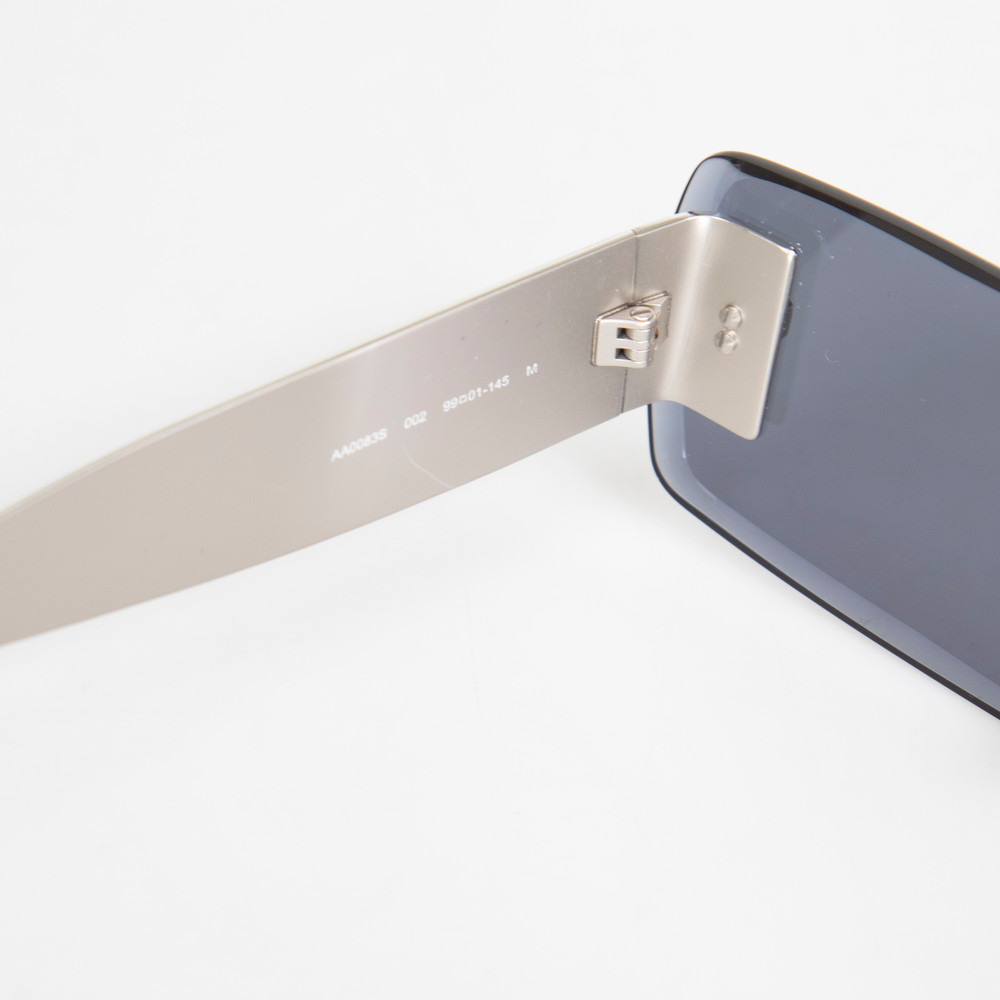 Alaïa Silver Mirrored Rectangle Sunglasses