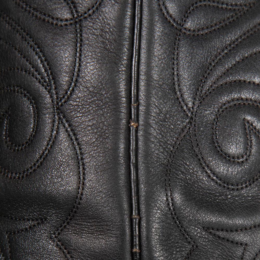 Frye Black Leather Cowboy Knee High Boots