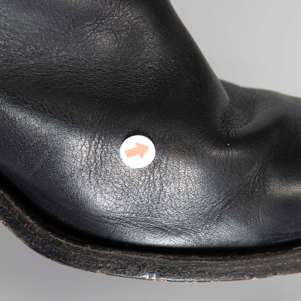 Frye Black Leather Cowboy Knee High Boots