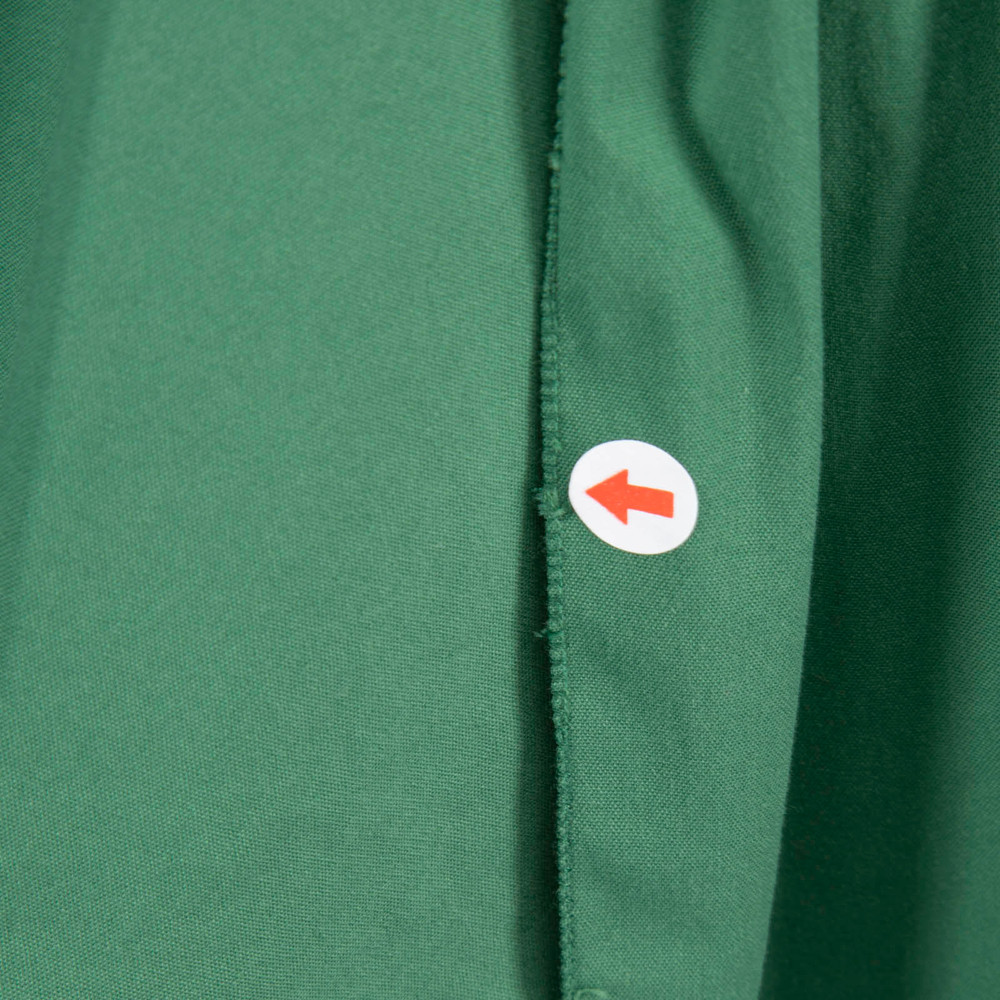 Prada Green Long Sleeve Waist Tie Shirt