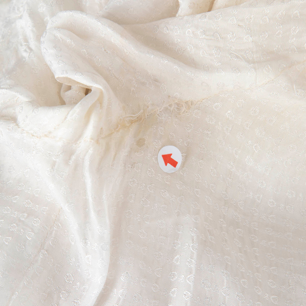 Dolce & Gabbana White Fur Single Breast Coat