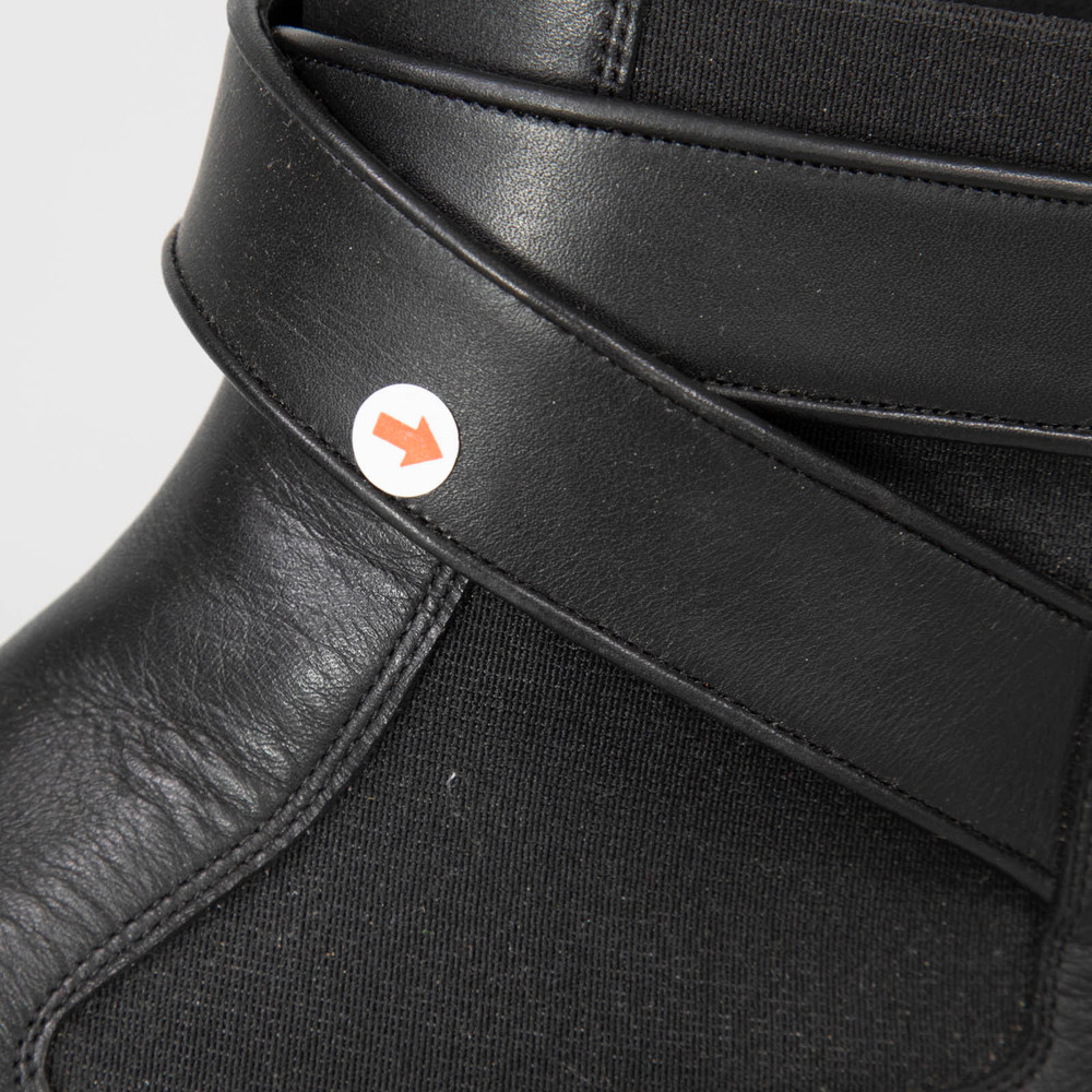 Givenchy Black Buckle Detail Leather Ankle Boots