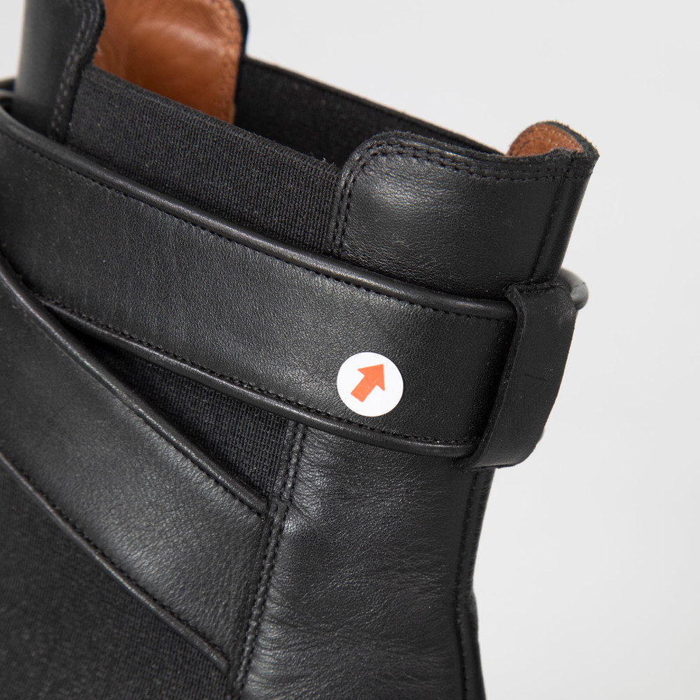 Givenchy Black Buckle Detail Leather Ankle Boots