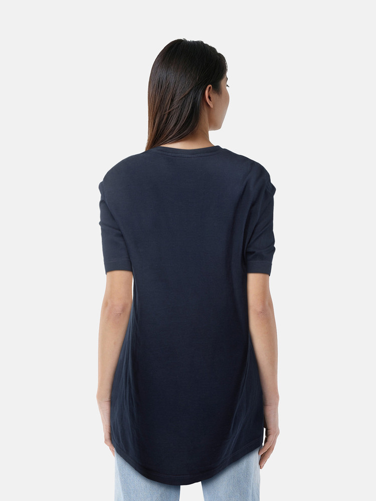 Louis Vuitton Navy Logo Embroidered T-Shirt