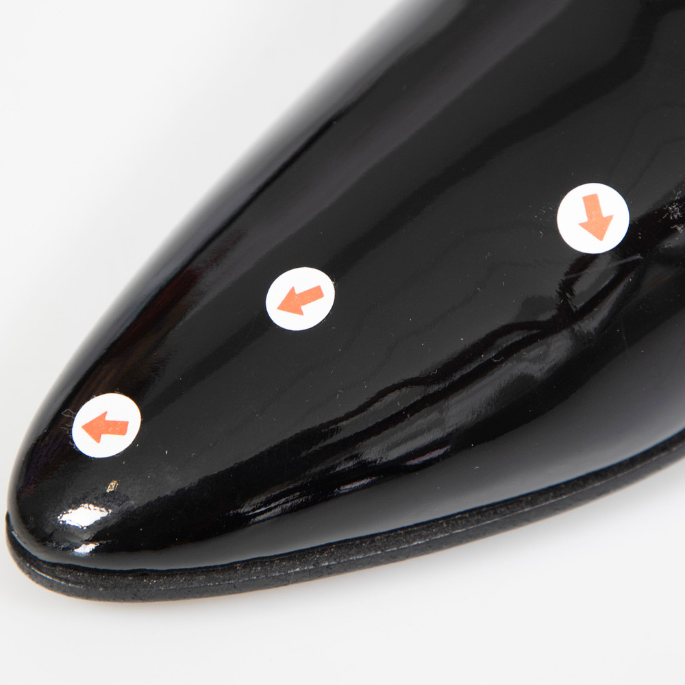 Saint Laurent Black Pointed Toe Patent Boots