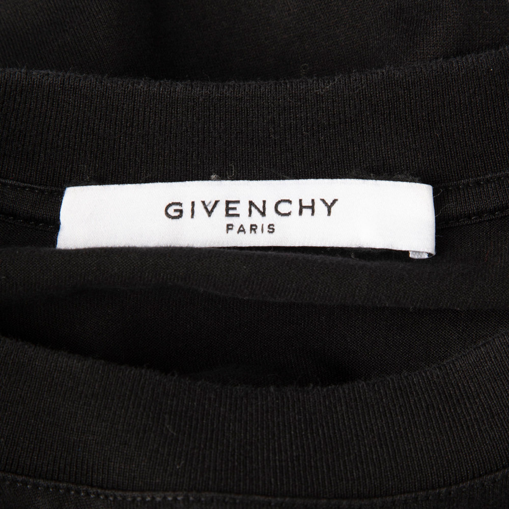 Givenchy Black Graphic Eagle Logo Print T-Shirt