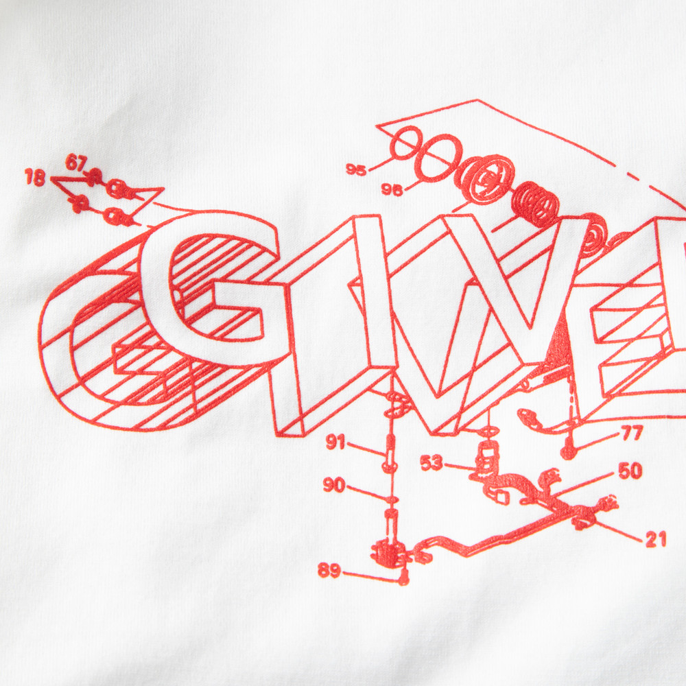 Givenchy White Logo Graphic Print Top