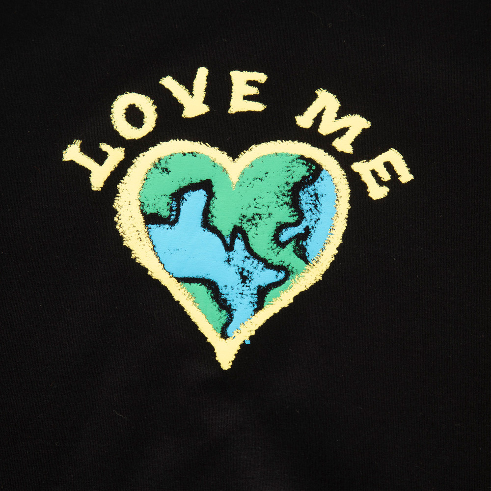 Givenchy Black Love Me Heart Print T-Shirt