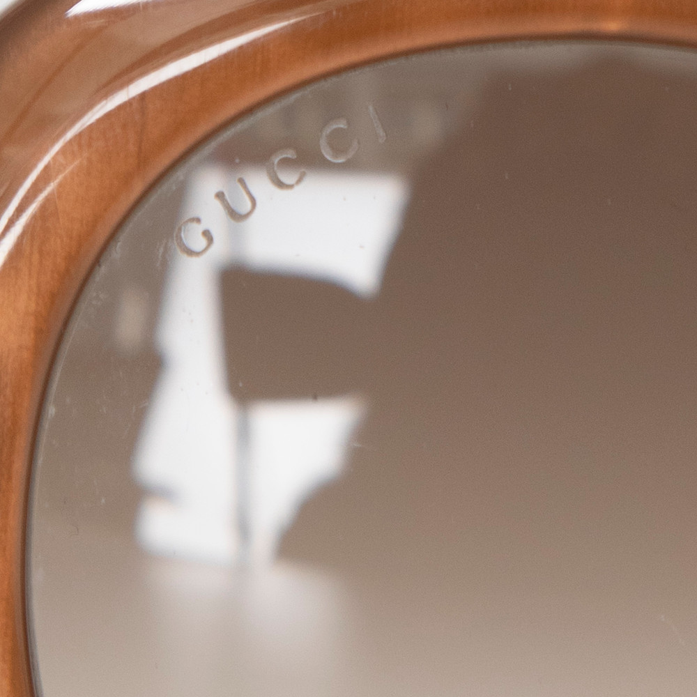 Gucci Brown Gradient Round Sunglasses