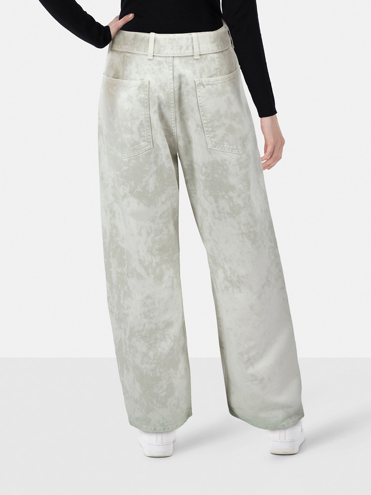 Lemaire Grey Stone Wash Wide Leg Jeans
