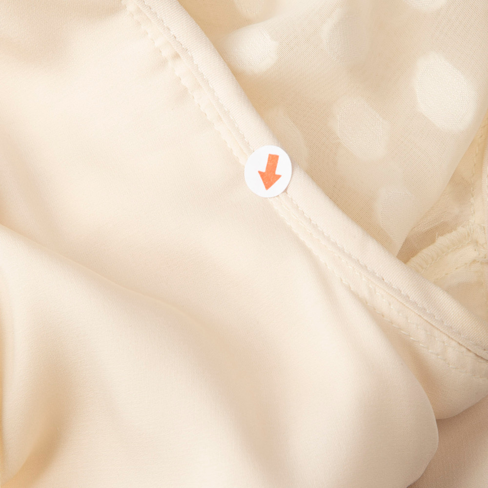 Alexis White Polkadot Long Sleeves Dress