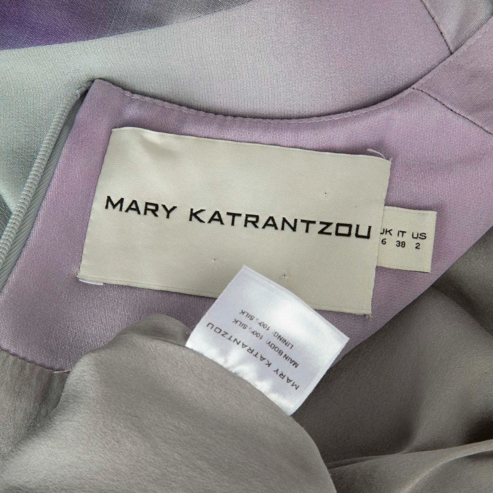 Mary Katrantzou Scenery Print Silk Dress