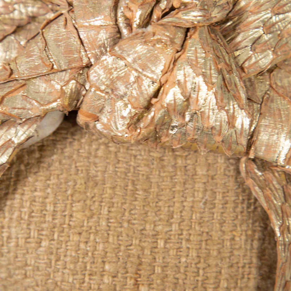 Miu Miu Beige Raffia & Snakeskin Bow Flats