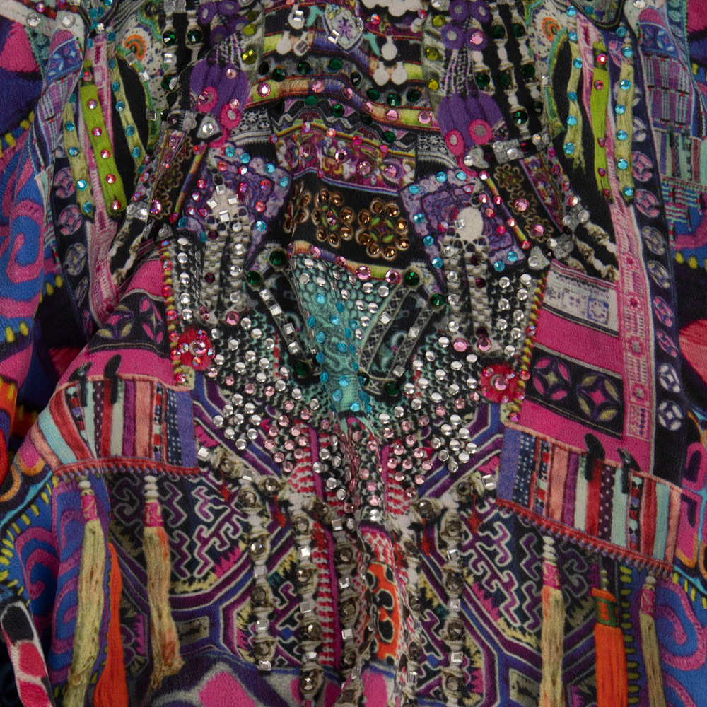 Camilla Abstract Crystal Embellish Mini Dress