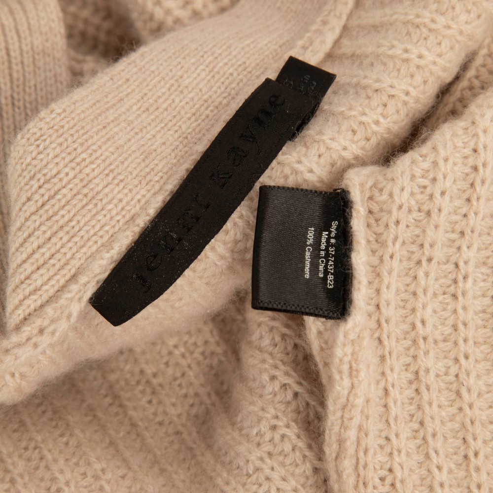 Jenni Kayne Beige Cashmere Knitted Jumper