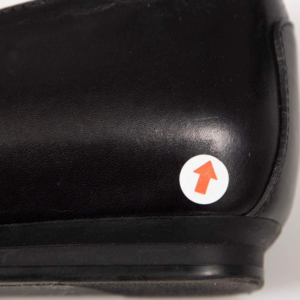 Tod's Black Leather Fringed Detail Flats