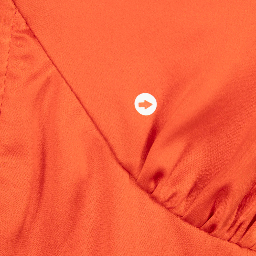 Reformation Orange Silk Tank Top