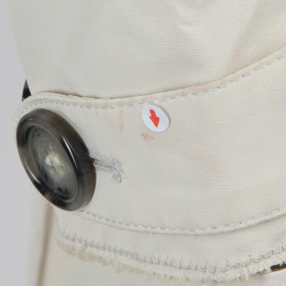 Prada Ecru Belted Button Up Trench Coat