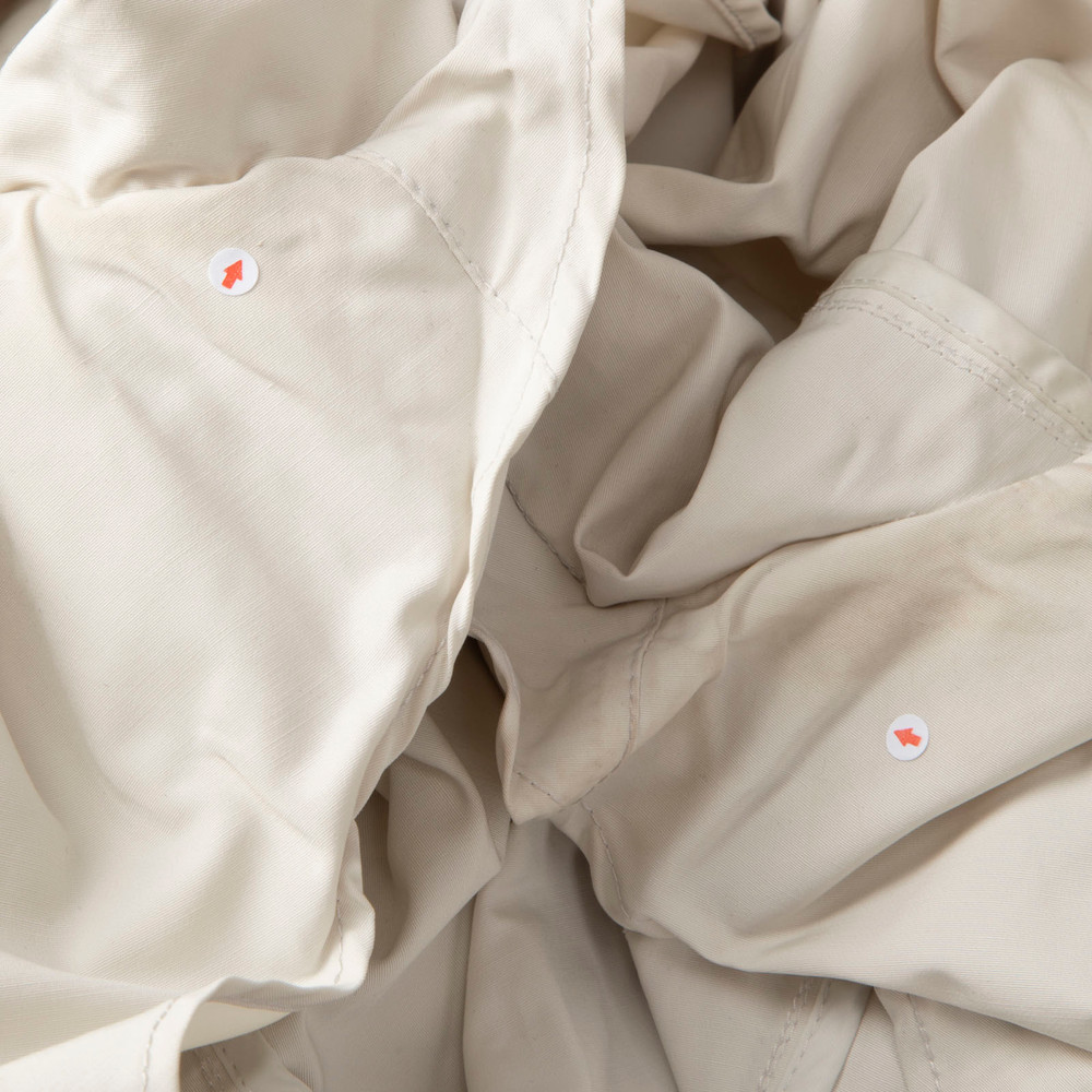 Prada Ecru Belted Button Up Trench Coat