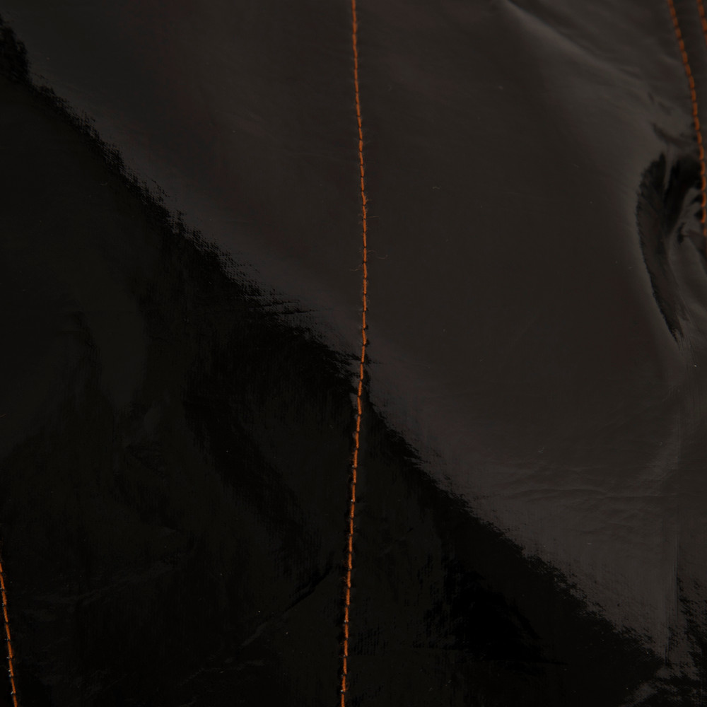 ELLERY Black Vegan Leather Outlaw Crop Flare Trousers