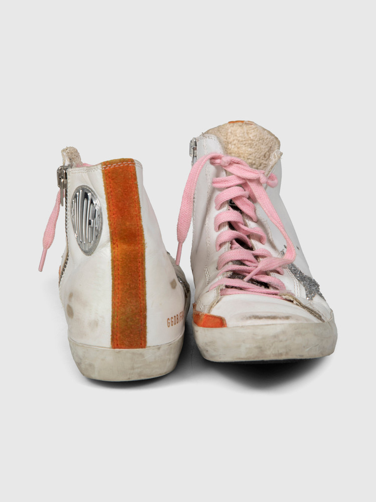 Golden Goose White Francy High Top Trainers