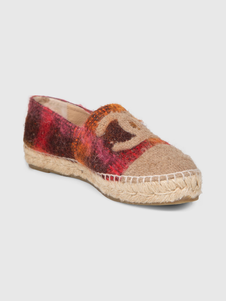 Chanel CC Tweed Espadrilles