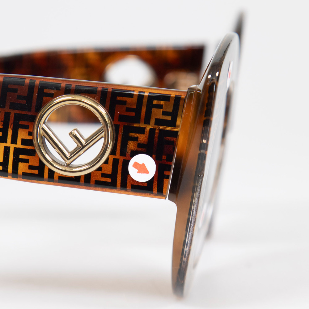 Fendi Brown Zucca Print Cat Eye Sunglasses