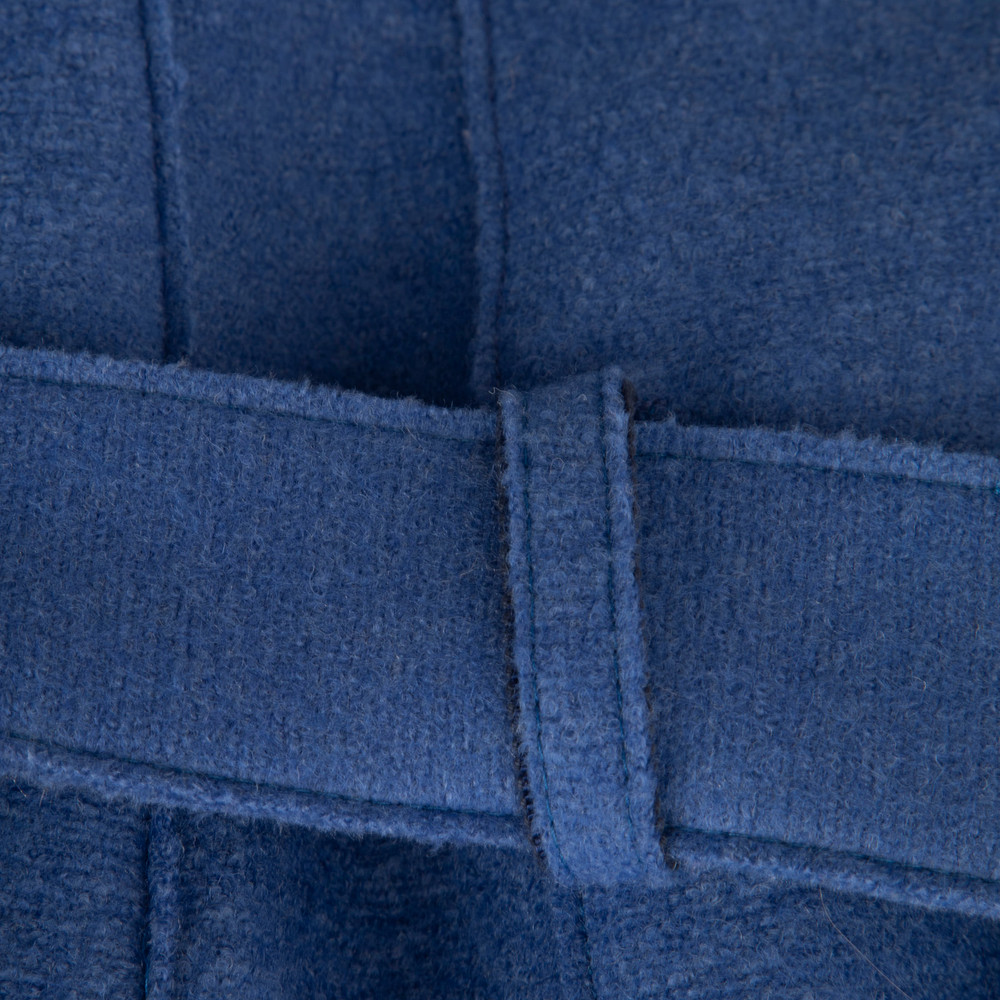 Harris Wharf London Blue Belted Wool Coat