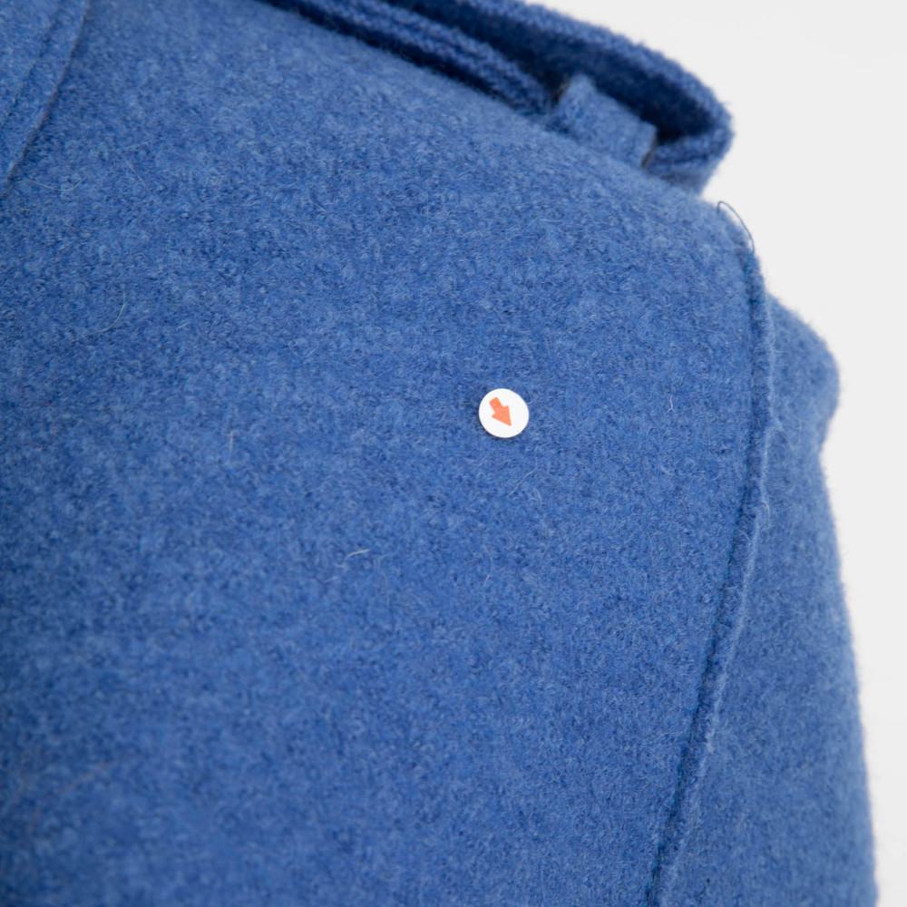 Harris Wharf London Blue Belted Wool Coat