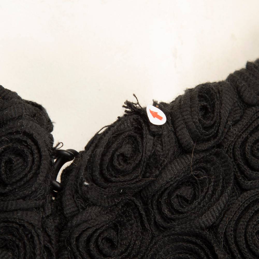 Alice + Olivia Black Rose Detail Long Jacket